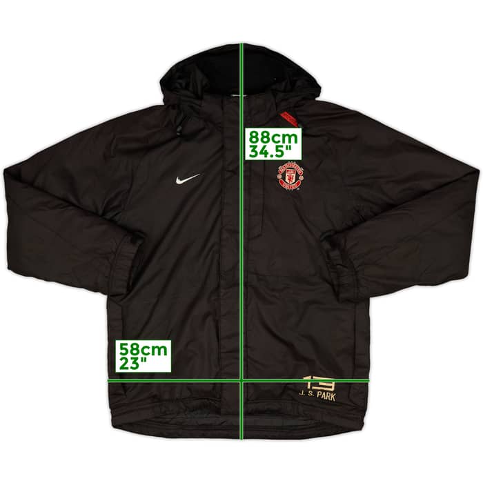 2007-08 Manchester United Nike Bench Coat J.S.Park #13 - 5/10 - (L)