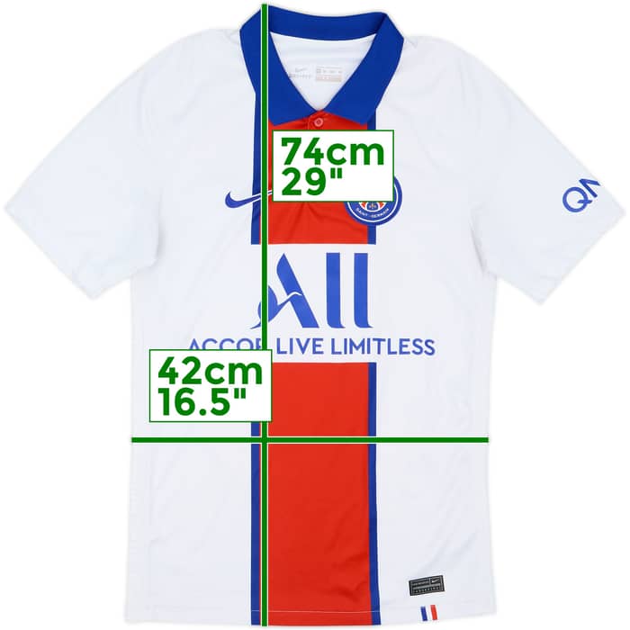 2020-21 Paris Saint-Germain Away Shirt - 7/10 - (XS)
