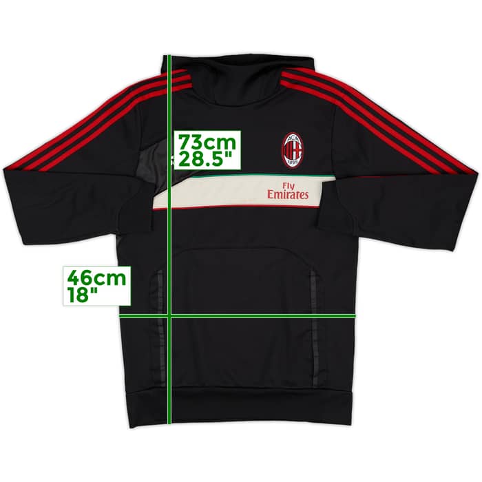 2012-13 AC Milan adidas Hooded Sweat Top - 8/10 - (M)