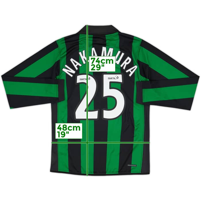 2006-08 Celtic Away L/S Shirt Nakamura #25 - 4/10 - (S)