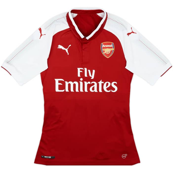 2017-18 Arsenal Player Issue (ACTV Fit) Home Shirt Ramsey #8 - 7/10 - (M)