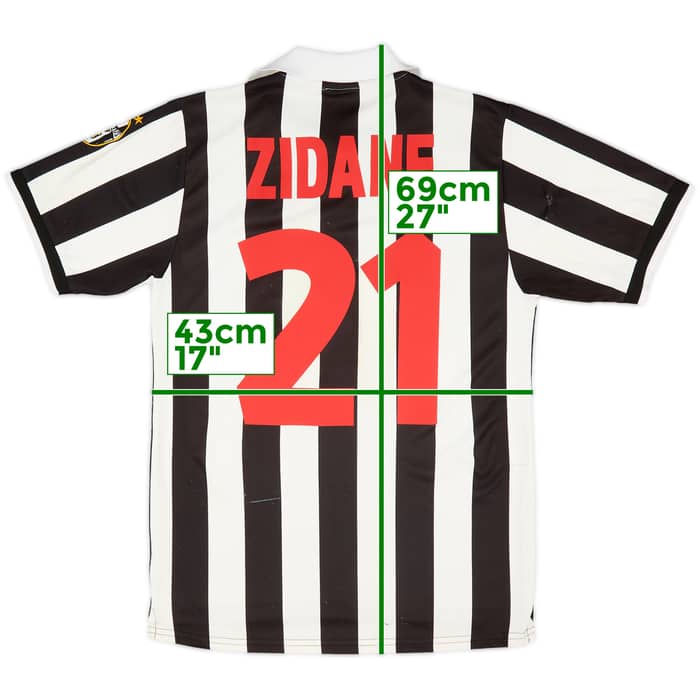 1998-99 Juventus Home Shirt Zidane #21 - 6/10 - (S)