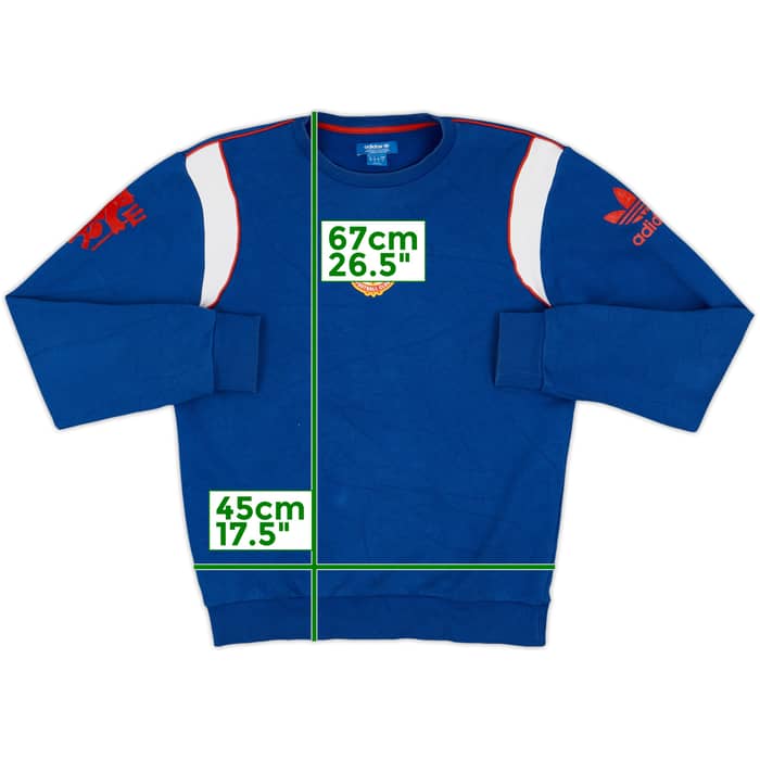 2016-17 Manchester United adidas Originals Retro Sweat Top - 7/10 - (S)