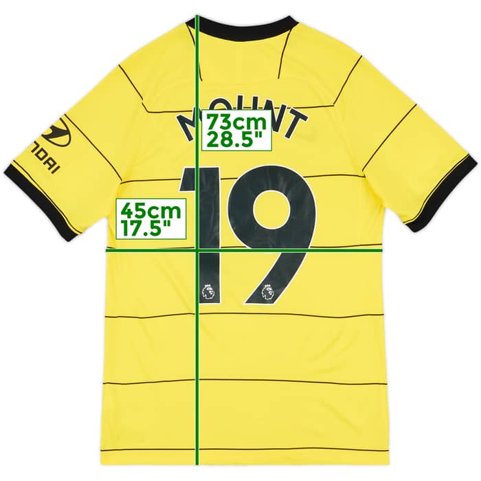 2021-22 Chelsea Away Shirt Mount #19 - 7/10 - (S)
