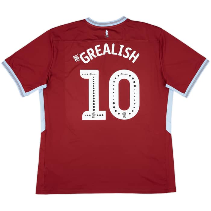 2018-19 Aston Villa Home Shirt Grealish #10 - 8/10 - (XXL)