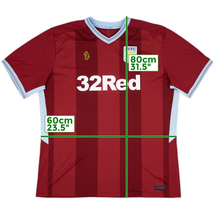 2018-19 Aston Villa Home Shirt Grealish #10 - 8/10 - (XXL)