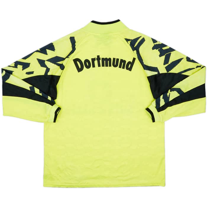 1991-92 Borussia Dortmund Home L/S Shirt - 8/10 - (L)