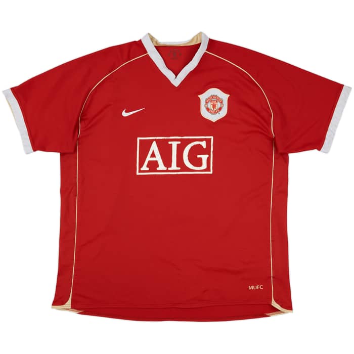 2006-07 Manchester United Home Shirt Solskjaer #20 - 5/10 - (XL)