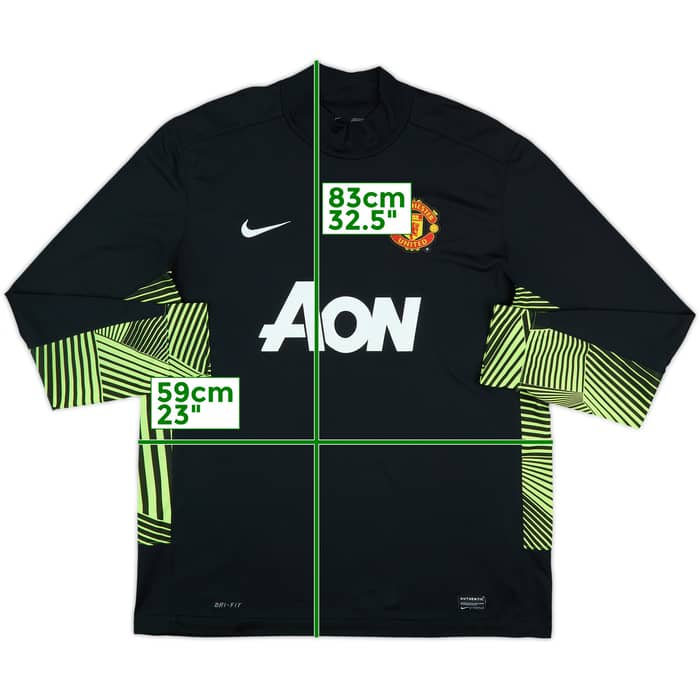 2011-12 Manchester United GK Shirt De Gea #1 - 7/10 - (XL)