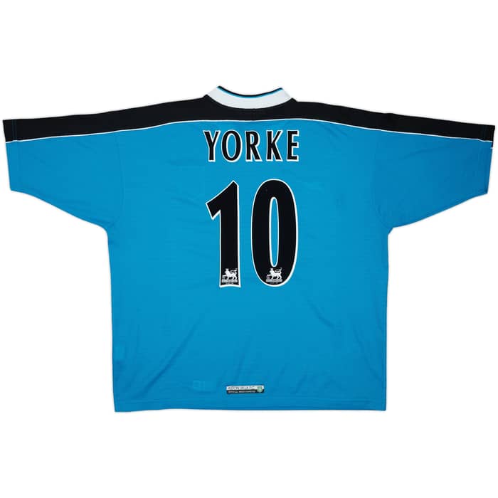 1998-99 Aston Villa Away Shirt Yorke #10 - 9/10 - (XL)