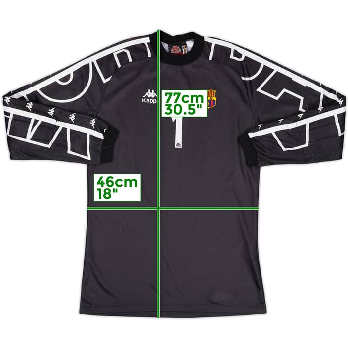 1997-98 Barcelona GK Shirt Vitor Baia #1 - 6/10 - (XL.Boys)