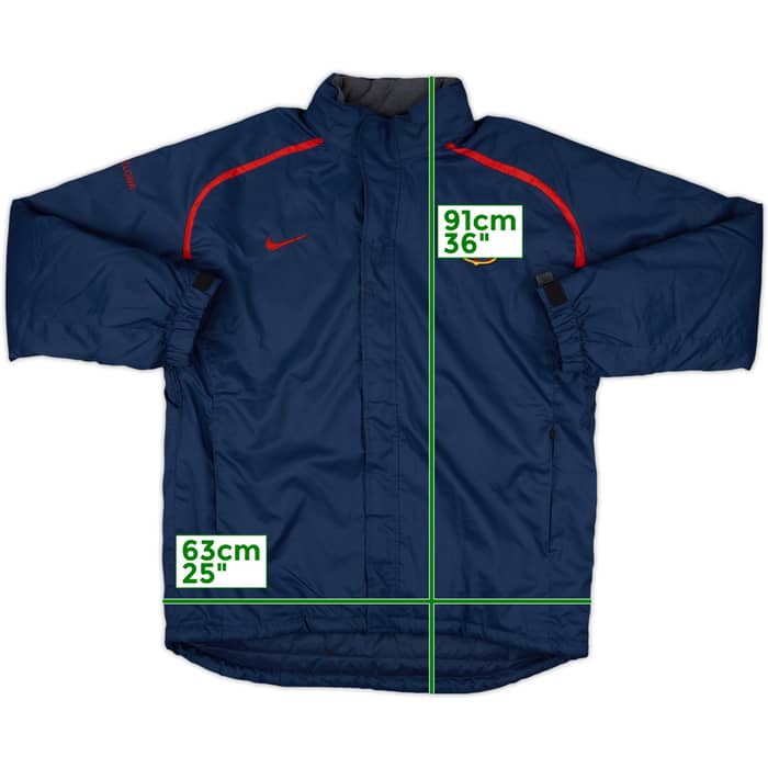 2004-05 Barcelona Nike Padded Bench Coat - 8/10 - (L)