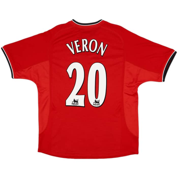 2000-02 Manchester United Home Shirt Veron #20 - 8/10 - (L)