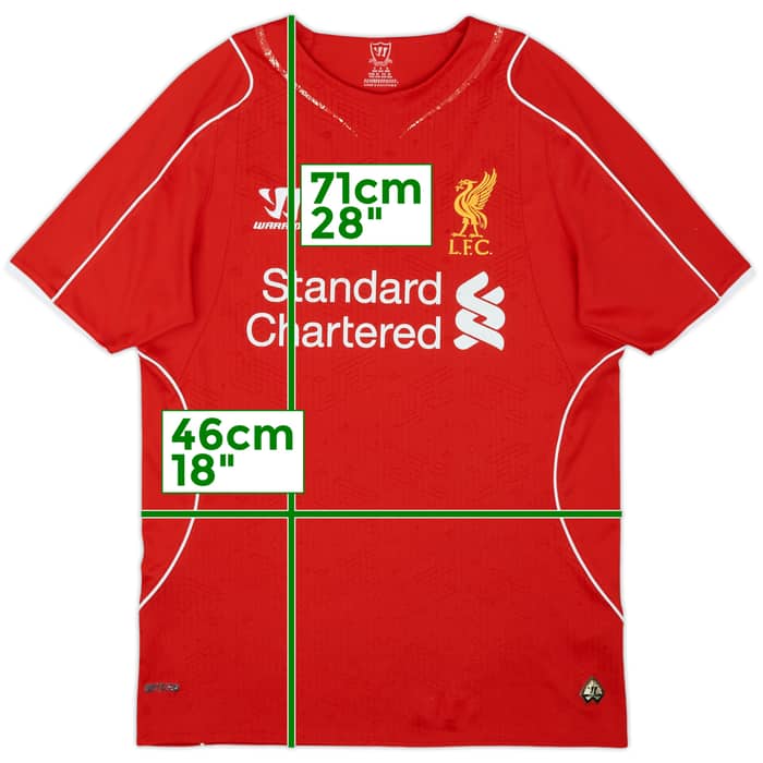 2014-15 Liverpool Home Shirt - 4/10 - (S)