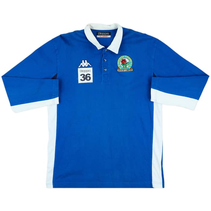 2002-03 Blackburn Rovers Player Issue Kappa Rugby Training Shirt #36 - 8/10 - (XL)