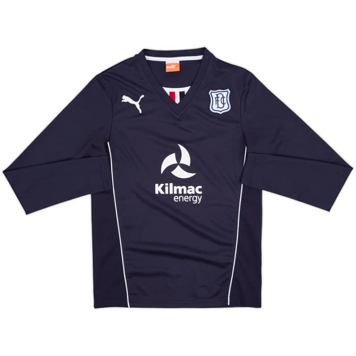 2013-14 Dundee FC Home L/S Shirt - 8/10 - (S)