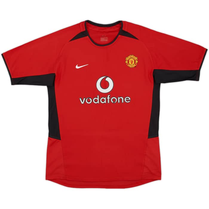 2002-04 Manchester United Home Shirt - 8/10 - (L.Boys)