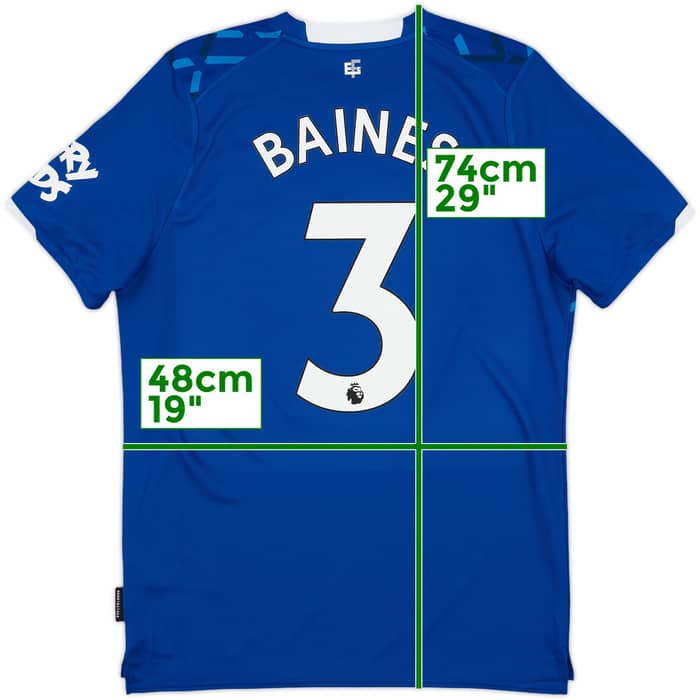 2019-20 Everton Home Shirt Baines #3 - 10/10 - (M)
