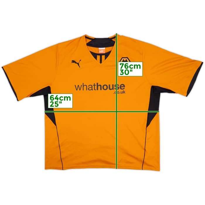 2013-14 Wolves Home Shirt - 8/10 - (3XL)