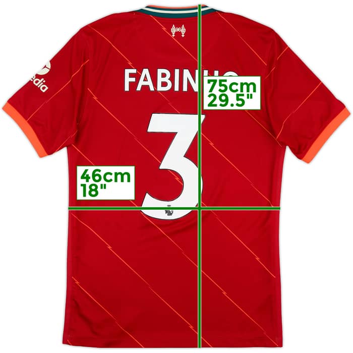 2021-22 Liverpool Home Shirt Fabinho #3 - 7/10 - (S)