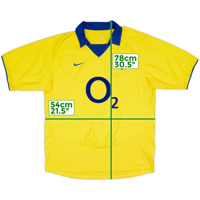2003-05 Arsenal Away Shirt Vieira #4 - 5/10 - (L)