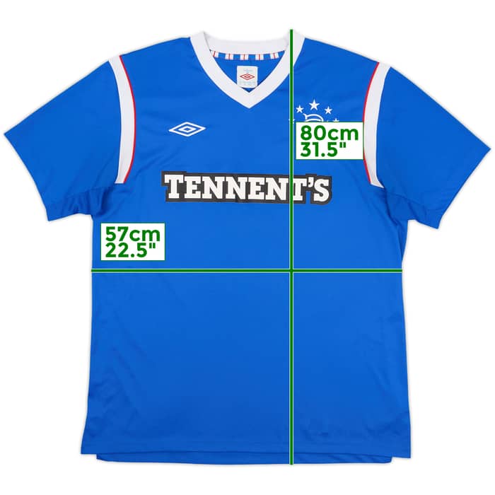 2011-12 Rangers Home Shirt - 9/10 - (XL)