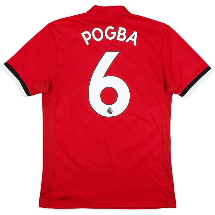 2017-18 Manchester United Home Shirt Pogba #6 - 8/10 - (S)