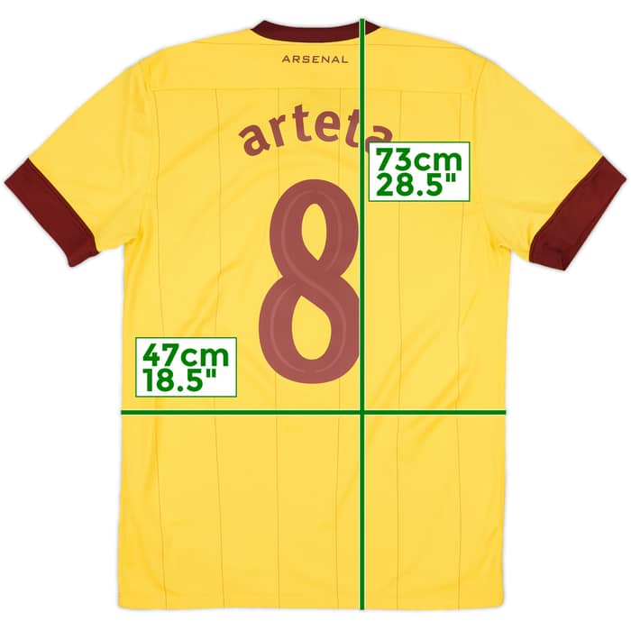 2010-13 Arsenal Away Shirt Arteta #8 - 8/10 - (S)