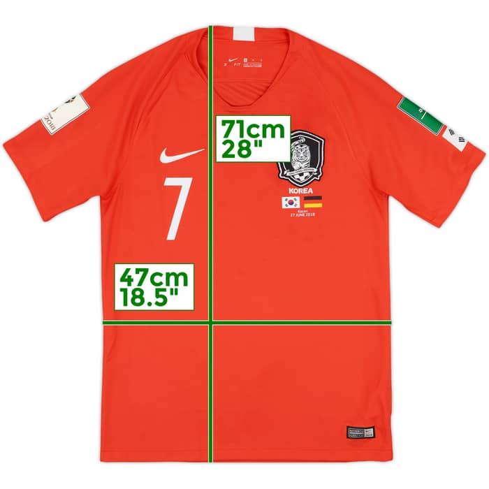 2018-20 South Korea 'vs Germany' Home Shirt H M Son #7 - 8/10 - (M)