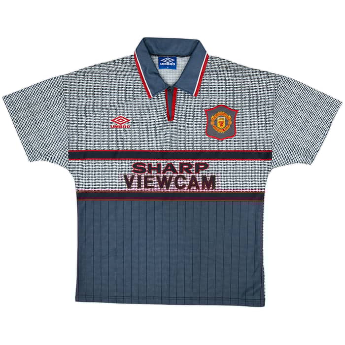 1995-96 Manchester United Away Shirt & Shorts Cantona #7 - 9/10 - (M)