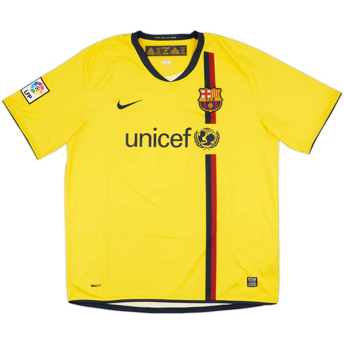 2008-10 Barcelona Away Shirt A.Iniesta #8 - 9/10 - (XL)