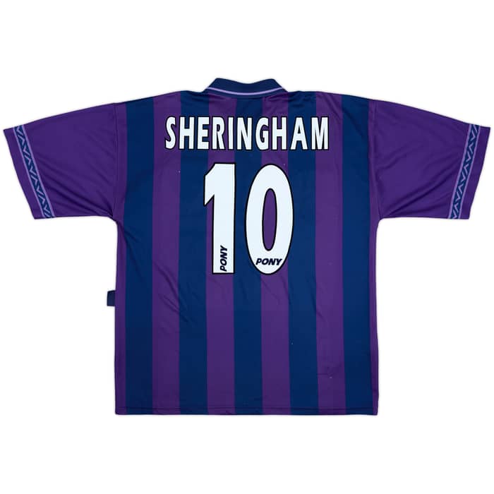 1995-97 Tottenham Away Shirt Sheringham #10 - 8/10 - (L)