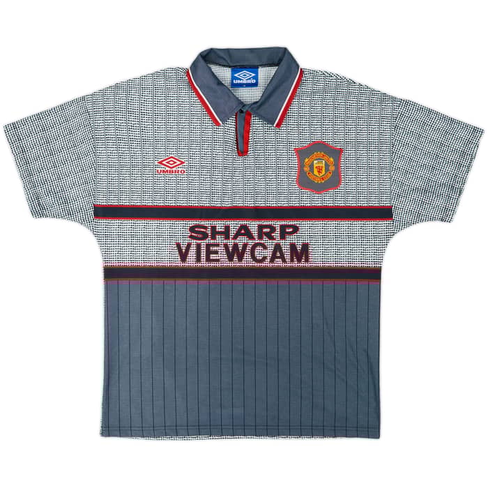 1995-96 Manchester United Away Shirt & Shorts Cantona #7 - 8/10 - (M)