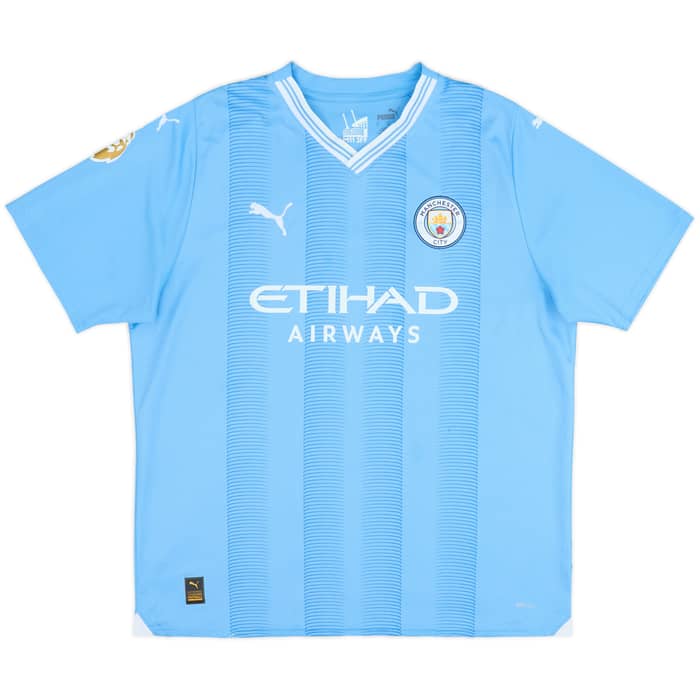 2023-24 Manchester City Home Shirt Haaland #9 - 8/10 - (XL)