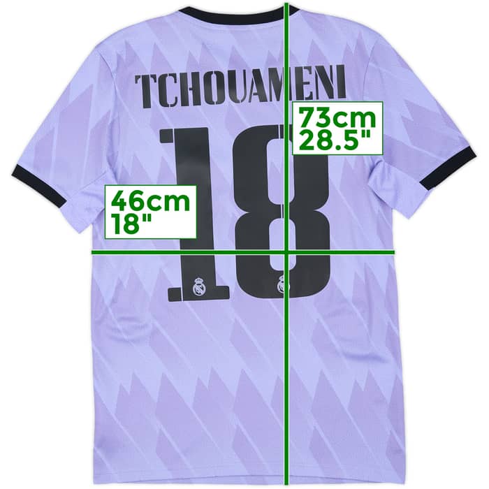 2022-23 Real Madrid Away Shirt Tchouameni #18 - 9/10 - (XS)