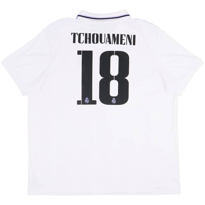 2022-23 Real Madrid Home Shirt Tchouameni #18 - 5/10 - (3XL)