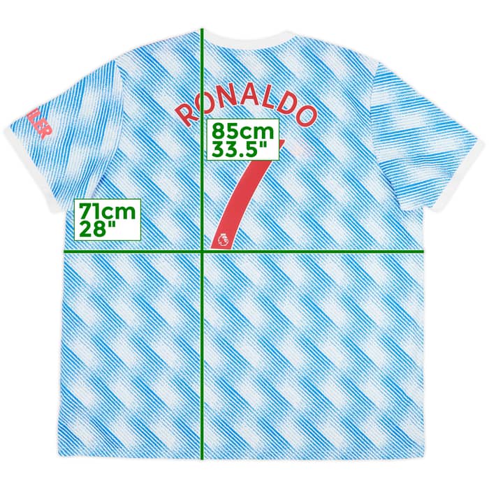Camiseta de visitante del Manchester United 2021-22 Ronaldo #7 - 10/10 - (3XL)