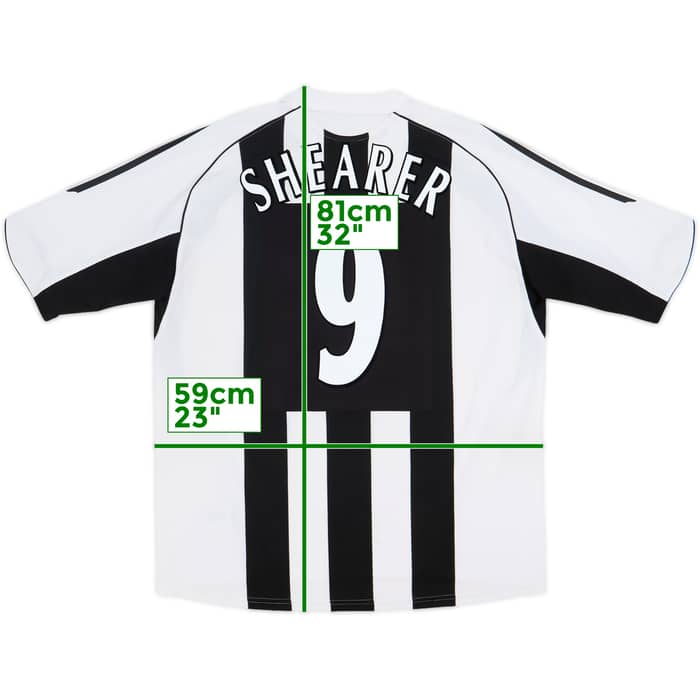 2005-07 Newcastle Camiseta Local Shearer #9 - 7/10 - (XL)