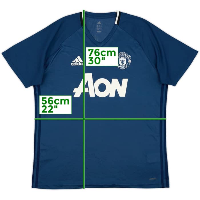 2016-17 Manchester United adizero Training Shirt - 8/10 - (XL)