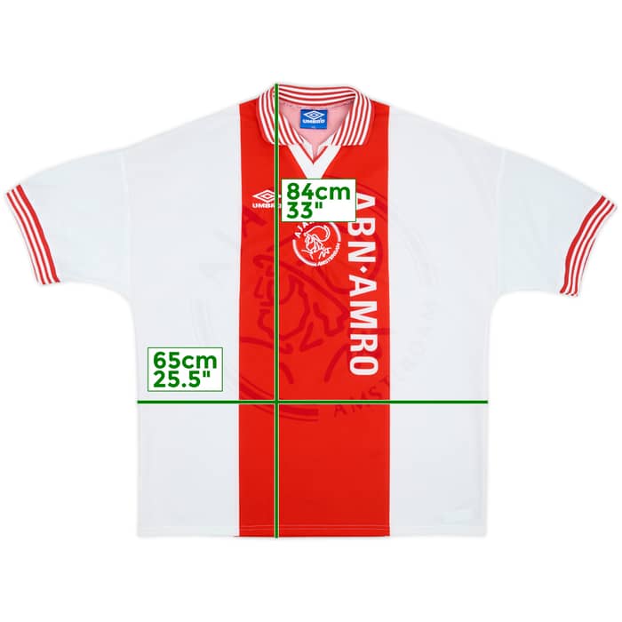 1995-96 Ajax Home Shirt - 9/10 - (XXL)