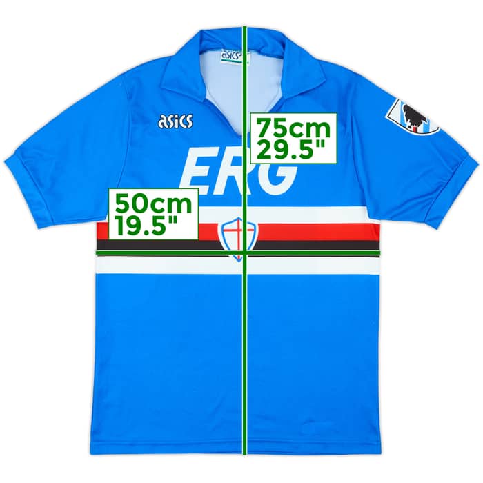 1990-92 Sampdoria Home Shirt - 8/10 - (M)