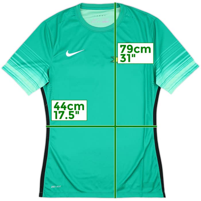 2015-16 Mamelodi Sundowns Player Issue GK S/S Shirt - 9/10 - (M)