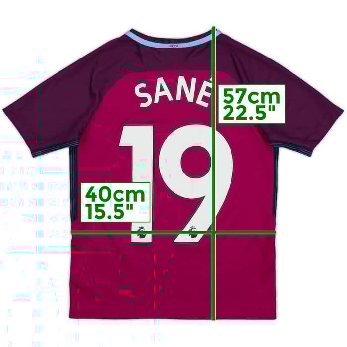 2017-18 Manchester City Away Shirt Sane #19 - 7/10 - (M.Boys)