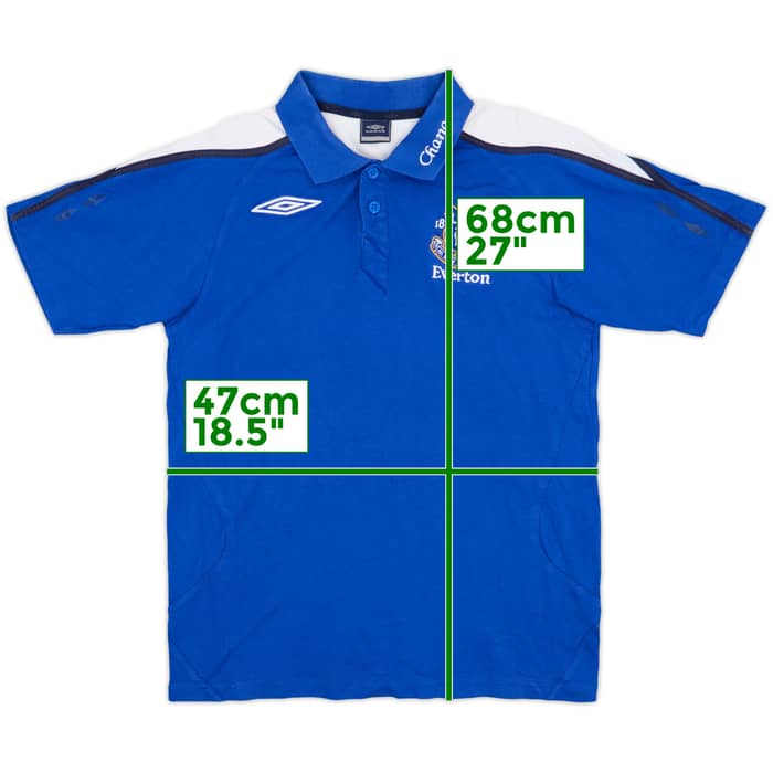 2007-08 Everton Umbro Polo Shirt - 7/10 - (M)