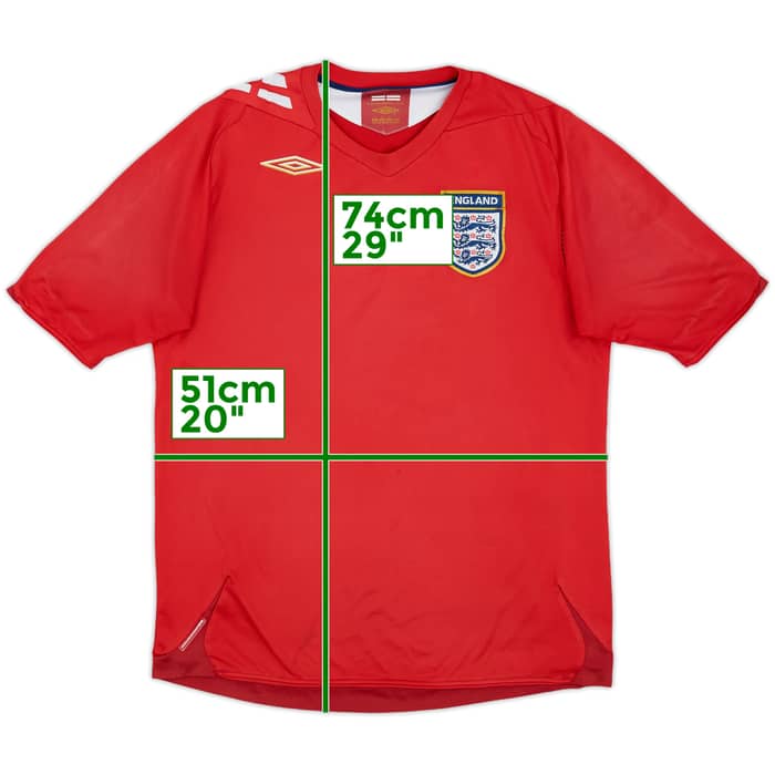 2006-08 England Away Shirt - 5/10 - (M)
