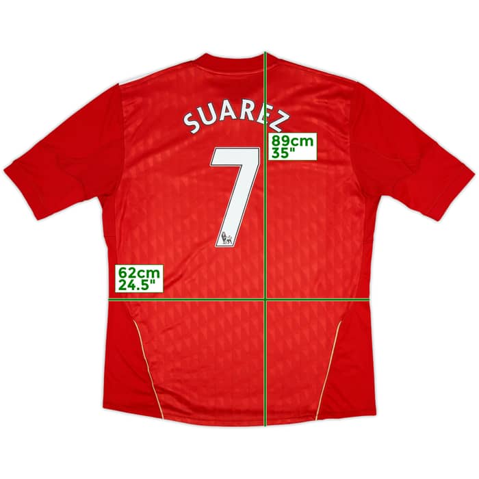 2010-12 Liverpool Home Shirt Suarez #7 - 5/10 - (XXL)