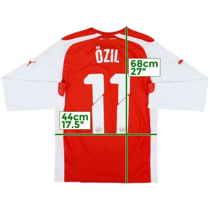 2014-15 Arsenal Home L/S Shirt Ozil #11 - 7/10 - (XS)
