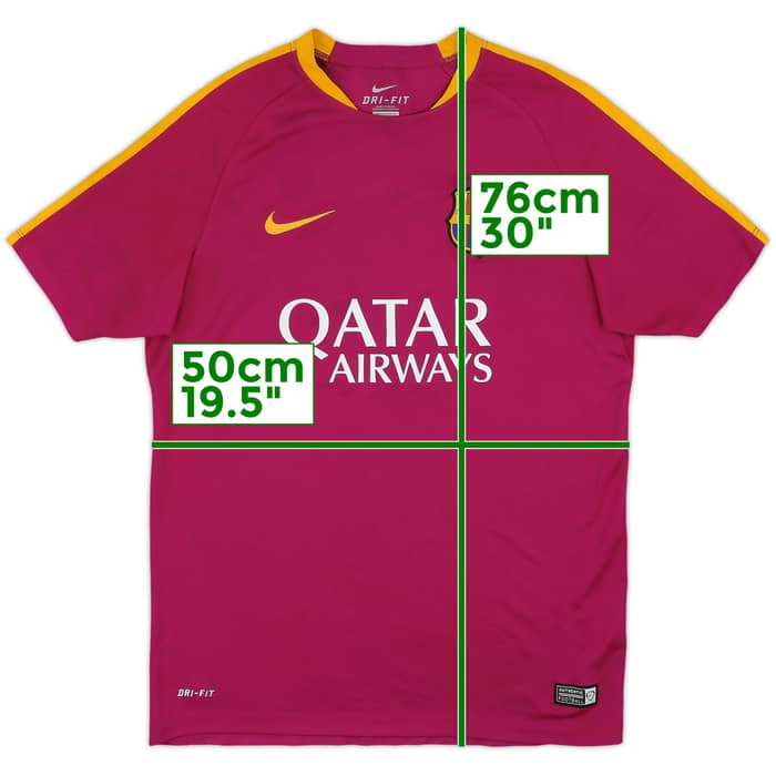 2016-17 Barcelona Nike Training Shirt - 8/10 - (L)