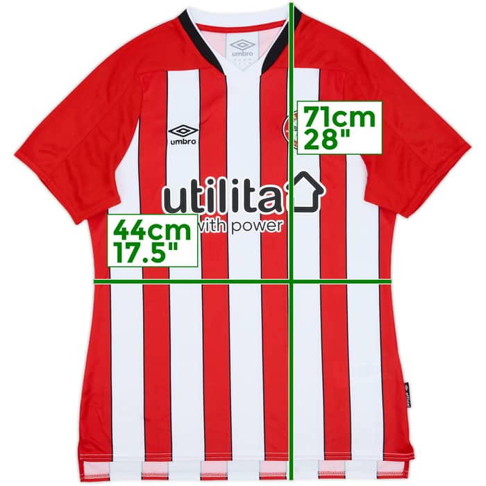 2020-21 Brentford Home Shirt - 7/10 - (Women's L)