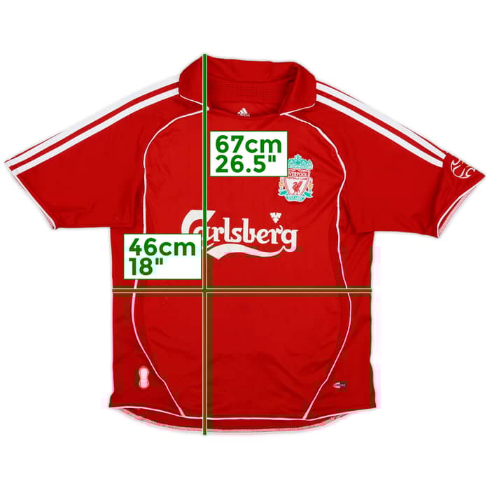 2006-08 Liverpool Home Shirt - 6/10 - (L.Boys)